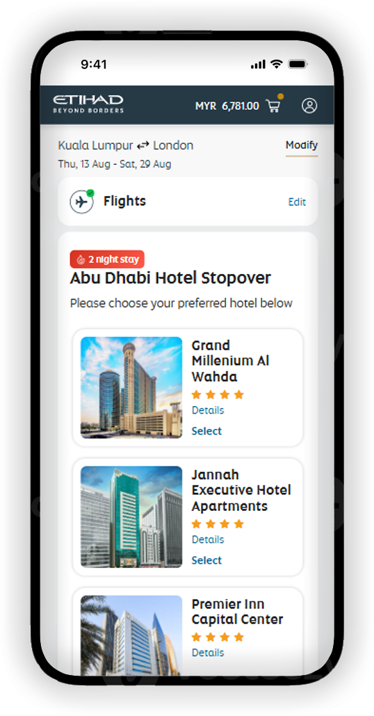 Etihad Stopover Program