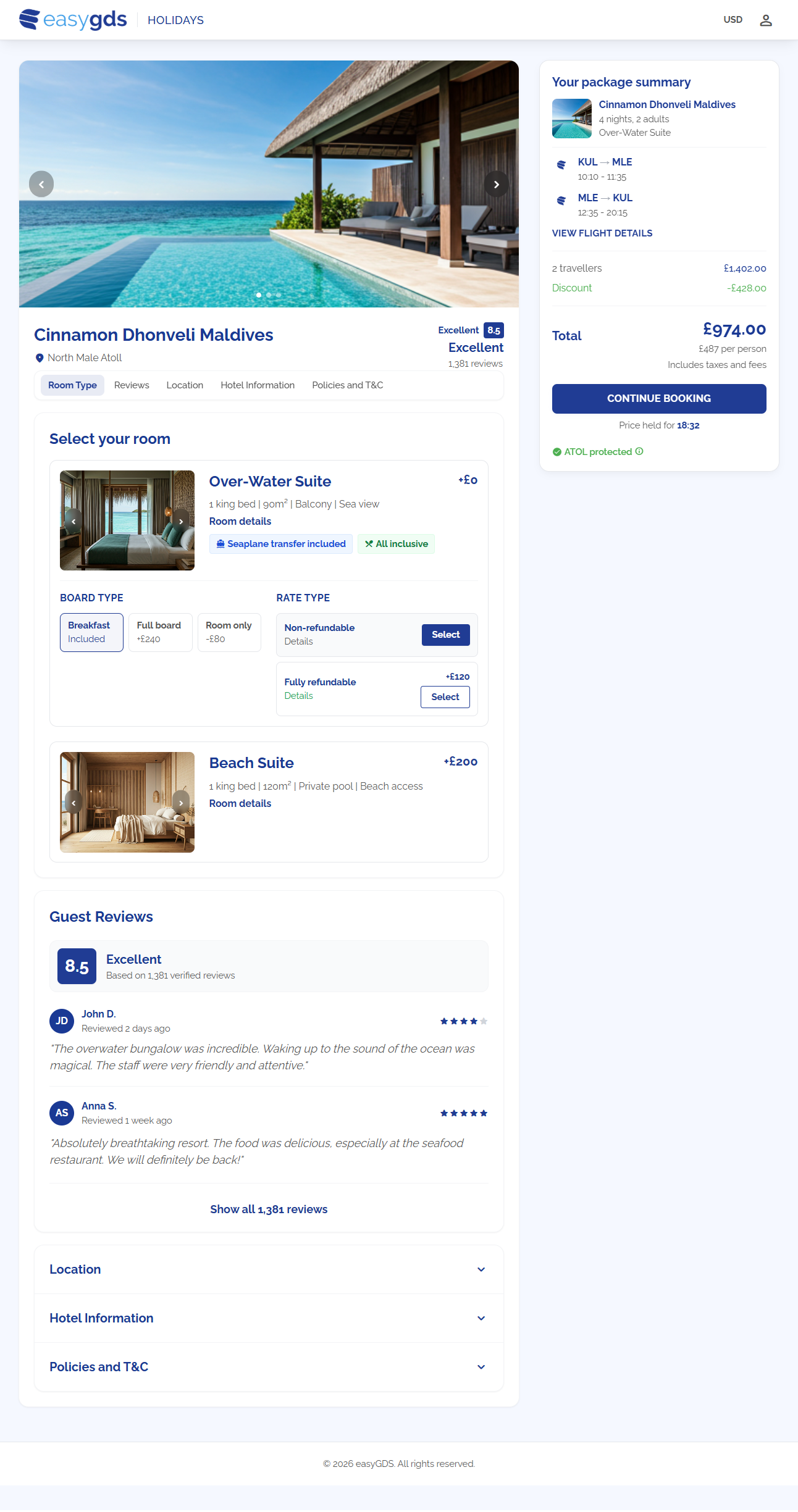 easyGDS Hotel Details